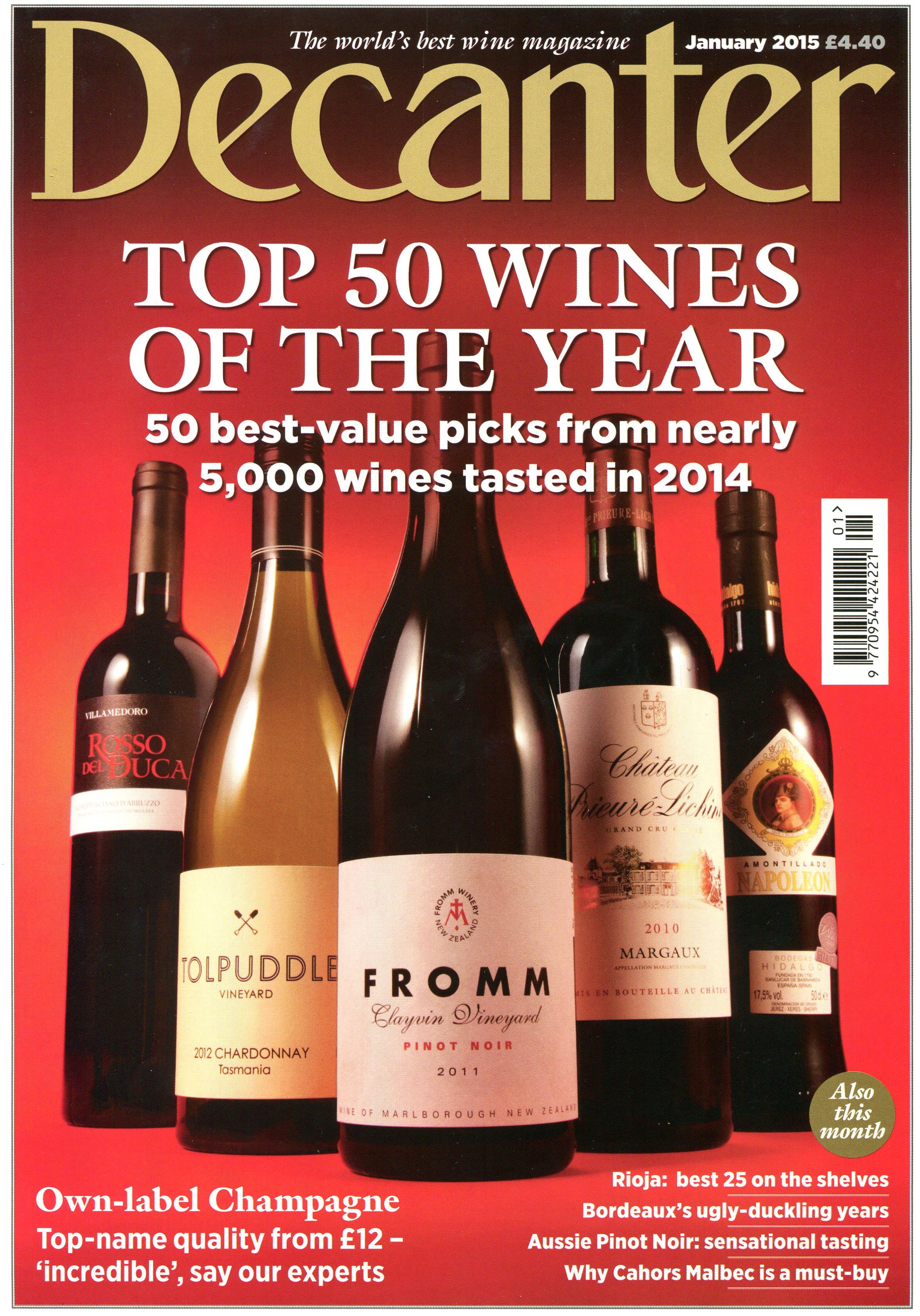 Decanter 'Top 50 Wines of the Year' Gran Reserva 890, only red Rioja wine