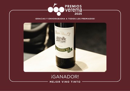 Gran Reserva 904-2016: Mejor Tinto del Año en los Premios Verema
